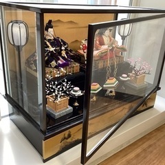 お雛様（ガラスケース入り）【町田市再生家具】242985の画像