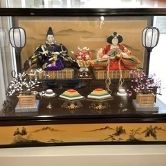 お雛様（ガラスケース入り）【町田市再生家具】242985