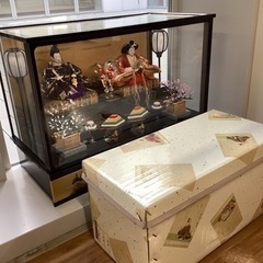 お雛様（ガラスケース入り）【町田市再生家具】242985の画像