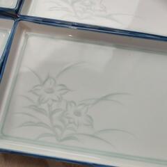 新品未使用　有田焼　観山窯　角平皿　5枚セットの画像