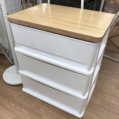 ★ジモティ割あり★  3段プラチェスト ホワイト H63×W55...