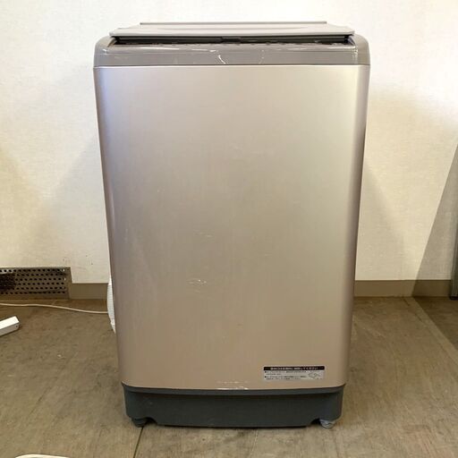 伊勢崎店【現状品】gi1-13 日立 全自動電気洗濯機 BW-10WV ビートウォッシュ 2016年製 ※通電確認済み・全体的に使用感あり