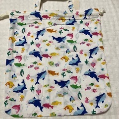 ハンドメイド＊新入園新入学　カバン3点セット　海の生き物柄の画像