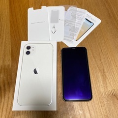 SIMフリー iPhone11 128GB ホワイト 新品バッテリ－ iPhone11[128GB] SIMフリー ホワイト安心保証