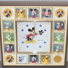 現状稼働品 からくり 掛時計 SEIKO ディズニー時計 DisneyTime FW668B ミッキー・ミニー・グーフィー・ドナルド等の画像