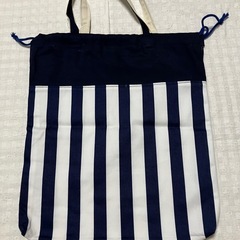 ハンドメイド＊新入園新入学向け　カバン3点セット　シンプル・ストライプ柄　　 の画像