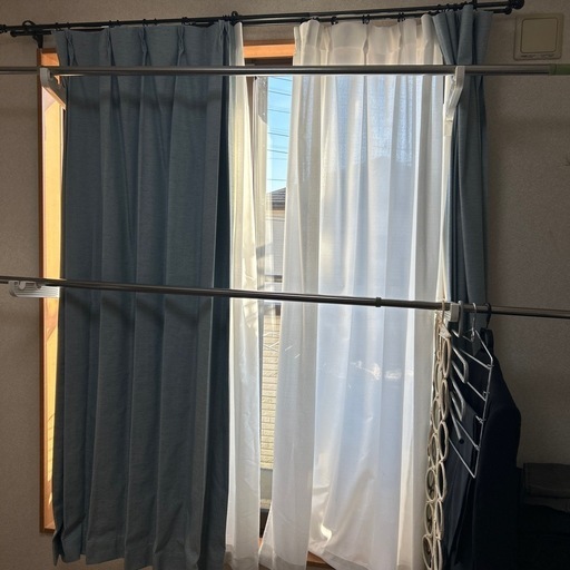 【お渡し先決定【ニトリカーテン　ドレープ➕レース