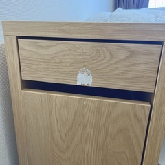 【訳アリ】 IKEA  イケア  MICKE ミッケ  オーク調デスク  105x50cm
の画像