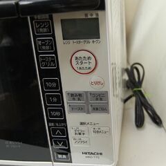 ⑦ 日立 オーブンレンジ MRO-TT5 2018年製 18L ターンテーブル式 動作確認済み HITACHI キッチン家電 札幌市 清田区 平岡の画像