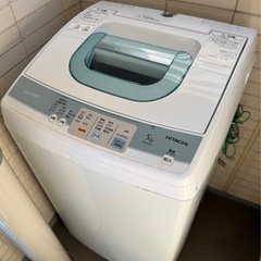 日立製 洗濯機 5kg【取りに来ていただける方に1,000円差し...