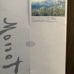 クロードモネの展覧会のお土産のスカーフです。