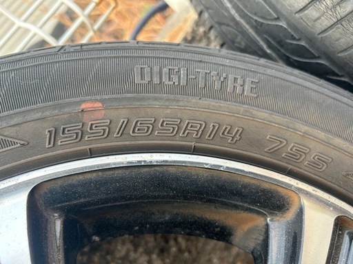 商談中 軽自動車用 夏タイヤ155/65R14＋アルミホイールセット