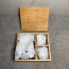 【165】茶器セット 木製収納箱付きの画像
