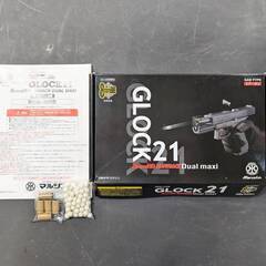 【愛品倶楽部柏店】MARUSHIN マルシン ガスガン GLOCK グロック21 8mmBB DUAL MAXIの画像