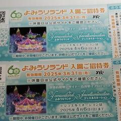 よみうりランドチケット２枚３月31日期限