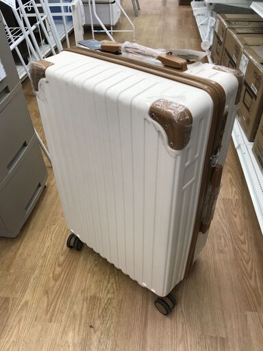 ★ジモティ割あり★  スーツケース ホワイト クリーニング済み KJ8052