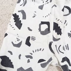 【お取引中】【キッズパンツ2点セット①】100／マーキーズ・PAIRMANON／幾何学柄・チェッカー柄／モノトーンの画像