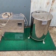  【値下げ】長府製作所、灯油給湯器、ボイラー、灯油タンク、セットの画像