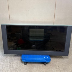 【169】モダンテレビ台 ガラス天板 引き戸