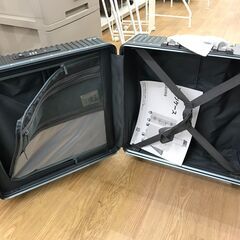 ★ジモティ割あり★  スーツケース ブラック クリーニング済み KJ8057の画像