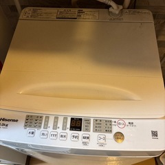 ハイセンスの洗濯機の画像