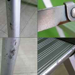 アルミ踏台 YS-180 ２台セット■脚立・ 3段・折りたたみアルミステップ■C-1477の画像
