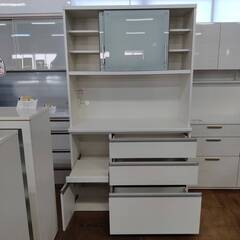 【愛品倶楽部柏店】松田家具 2枚スライド扉キッチンボード 1180ターキーレンジの画像
