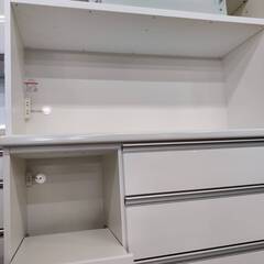 【愛品倶楽部柏店】松田家具 2枚スライド扉キッチンボード 1180ターキーレンジの画像