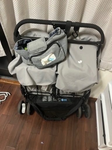 双子用ベビーカー横型