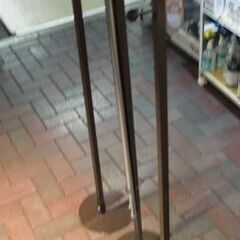室内物干し兼用ハンガー 洗濯物干し ポールハンガー ブラウン ファッションハンガー 札幌市東区 新道東店の画像