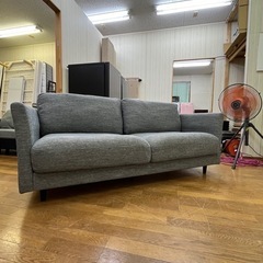 激安販売!! 大きめ3人掛け!! ニトリ 3人掛けソファ カウチソファ 布製 