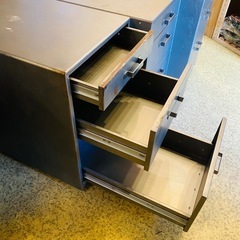 【ジモティ限定価格！】【武蔵小山・池上　両店】 ビンテージ　メタルチェスト　サイドワゴン　インダストリアル　スチールキャビネット　metal steel cabinet drawer side wagon 検　ダルトン　DOLTON BISLEY ビズレー　chest industrial vintage  antique 男前　インテリア　無骨　【在庫8台】の画像