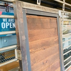 【倉庫保管中】 インダストリアル　建具　ドア　扉　アイアン　木製　インテリア　パーテーション　衝立て　検　door iron wood industrial  vintage antique ビンテージ　アンテーク　関家具　knot antiques DIY リノベーション　古民家　インダストリアル 建具 ドア 扉 アイアンフレーム 木製ドア 木製扉 アイアンドア 木とアイアン ドアパネル ヴィンテージ建具 ビンテージドア レトロドア シャビードア 無骨家具 店舗什器 DIY建具 リメイクドア インテリアの画像