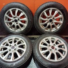 【BS BLIZZAK VRX3 165/65R14】スタッドレス【BALMINUM 14インチ 5.5J4HPCD100+39】21年製 バリ溝 タンク ルーミー等　(VTI115) 