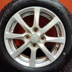 BS BLIZZAK VRX2 155/65R14】スタッドレス【ダイハツ 純正ホイール 14