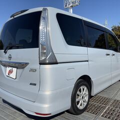 神奈川【自社ローン】保証人無可★全国対応★セレナ【ハイウェイスターSハイブリッド】7.0万キロ/左パワスラ/Bluetooth/走行中TV可/ワンオーナー/スマートキー/ウインカードアミラー/クルコン/バックカメラ/フォグ/ETCの画像