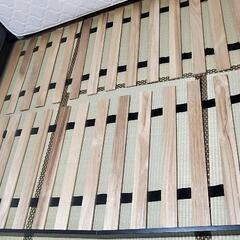 クイーンサイズ　ローベッド&マットレスの画像