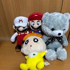マリオぬいぐるみクマぬいぐるみひまわりぬいぐるみ