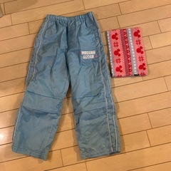 スキーズボンとネックウォーマー