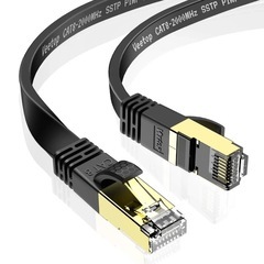 HiiPeak 2m CAT8 LANケーブル フラット カテゴリー8 超高速の画像