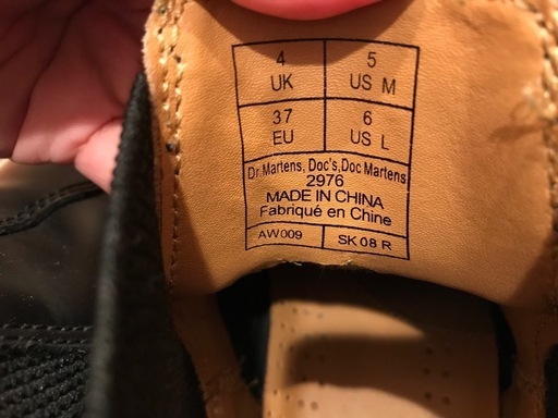 Dr.Martens 2976 ドクターマーチン チェルシー ブーツ レザーブーツ UK4