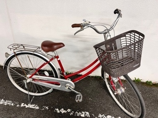 【2/1、2/2限定】　自転車　赤　ママチャリ