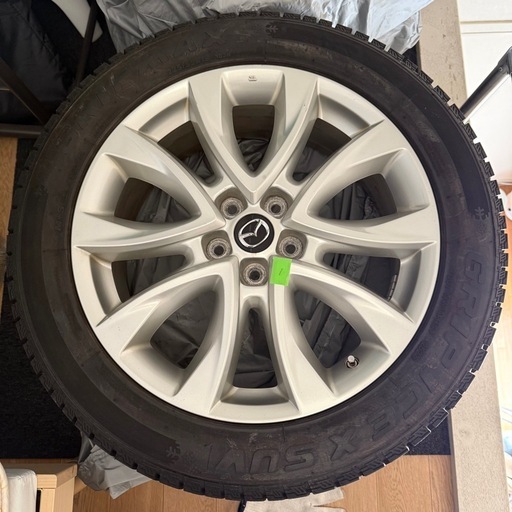 【発送不可・別売り不可】マツダ純正ホイール+GRIPMAX スタッドレス 225/55/19