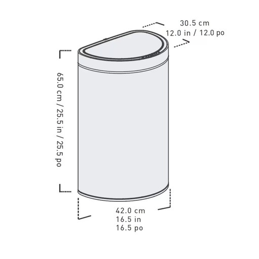 【店頭引き取り限定】Sensible Eco Living センサーゴミ箱 47L