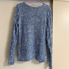 《美品》GAP ケーブルニットセーター S ブルーの画像