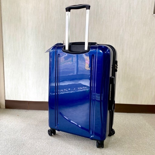 【店頭引き取り限定】DELSEY デルセー HELIUM AERO スーツケース ブルー Mサイズ 69cm 79L/拡張時87L