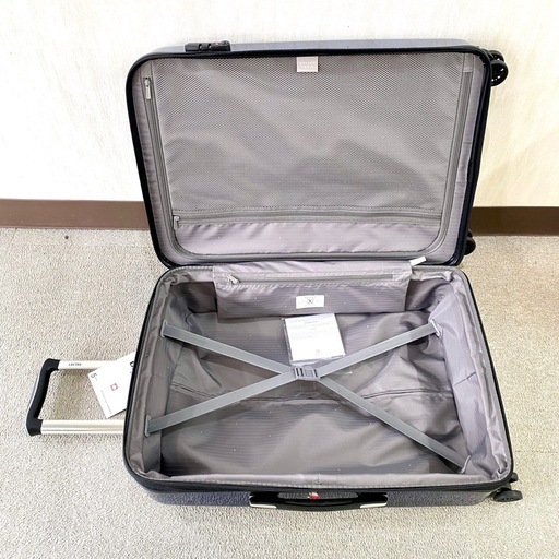 【店頭引き取り限定】DELSEY デルセー HELIUM AERO スーツケース ブルー Mサイズ 69cm 79L/拡張時87L