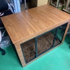 犬ケージ　未使用品　傷有り　Lサイズ, ブラウン) 組立済み　未...