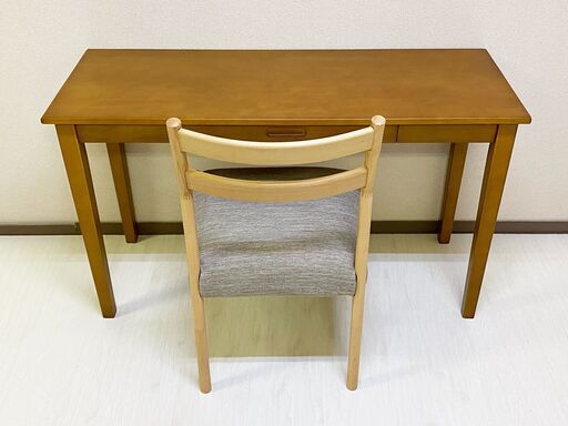 西山家具 木製デスク 幅120㎝ イス付き