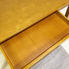 【受渡者決定】西山家具 木製デスク 幅120㎝ イス付きの画像